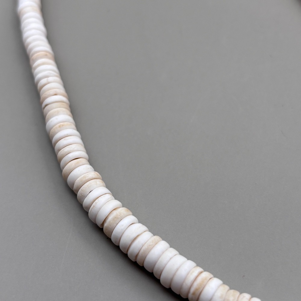 Vtg Hawaiian Puka Shell Beaded Necklace Beach Jewelry Surf 19.25 - Picture 3 of 8